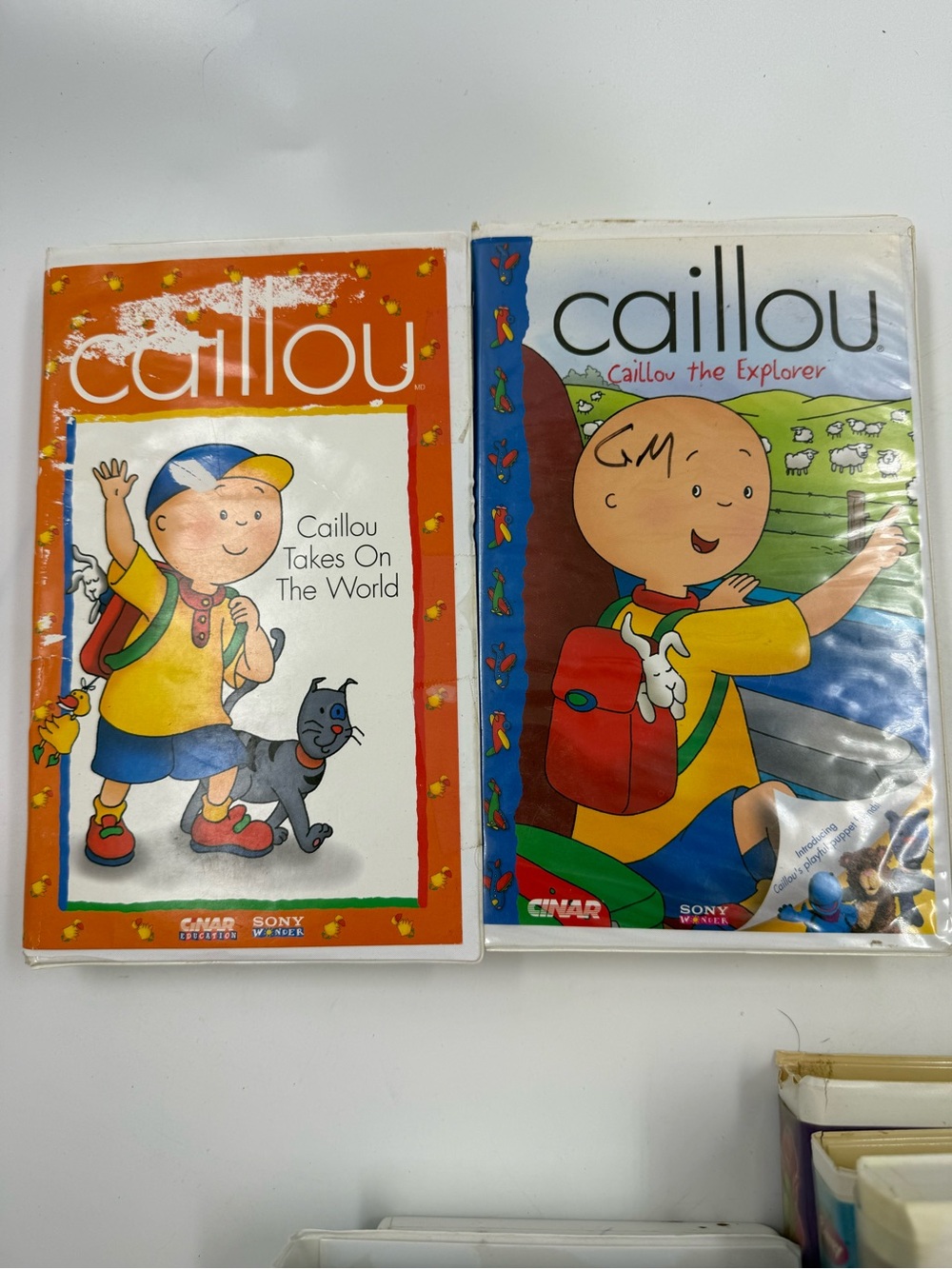 Caillou vhs x 2 explorer & takes over the world